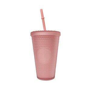 Starbucks Valentines 2022 Soft Touch Pink Studded Tumbler Grande 16oz NEW